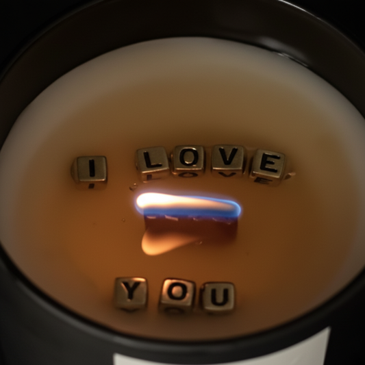 hidden message candle